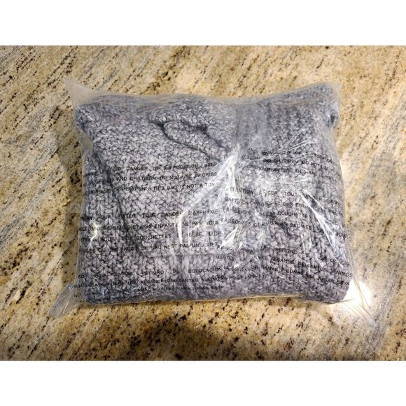 Elsamanda Sleeveless Chunky Knit Cardigan Sweater Wool Alpaca Gray One Size - Picture 7 of 11